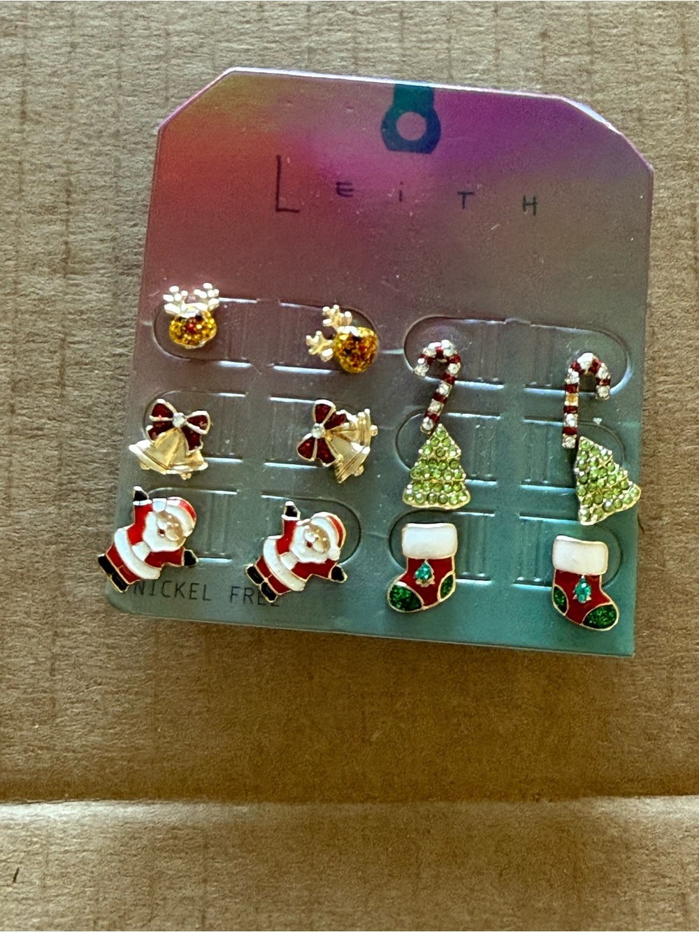 Leith by Nordstrom Christmas Earring Set - 6 pairs. NWT
